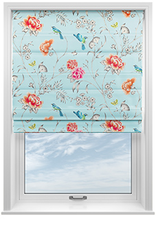 Borneo, Powder Blue - Roman Blind